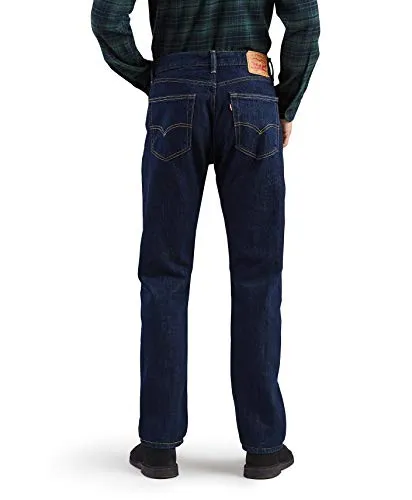 005050216 LEVI'S 505 MEN'S REGULAR FIT JEANS DARK WASH SIZE MEN 38X30 - Brand New