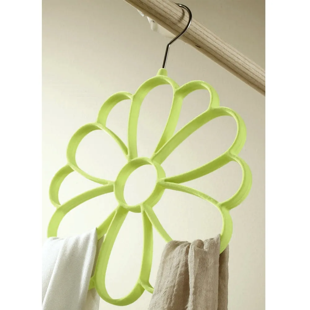 2 Pc Scarf Hanger Tie Belt Closet Organizer Non Slip Space Saver Holder Hook