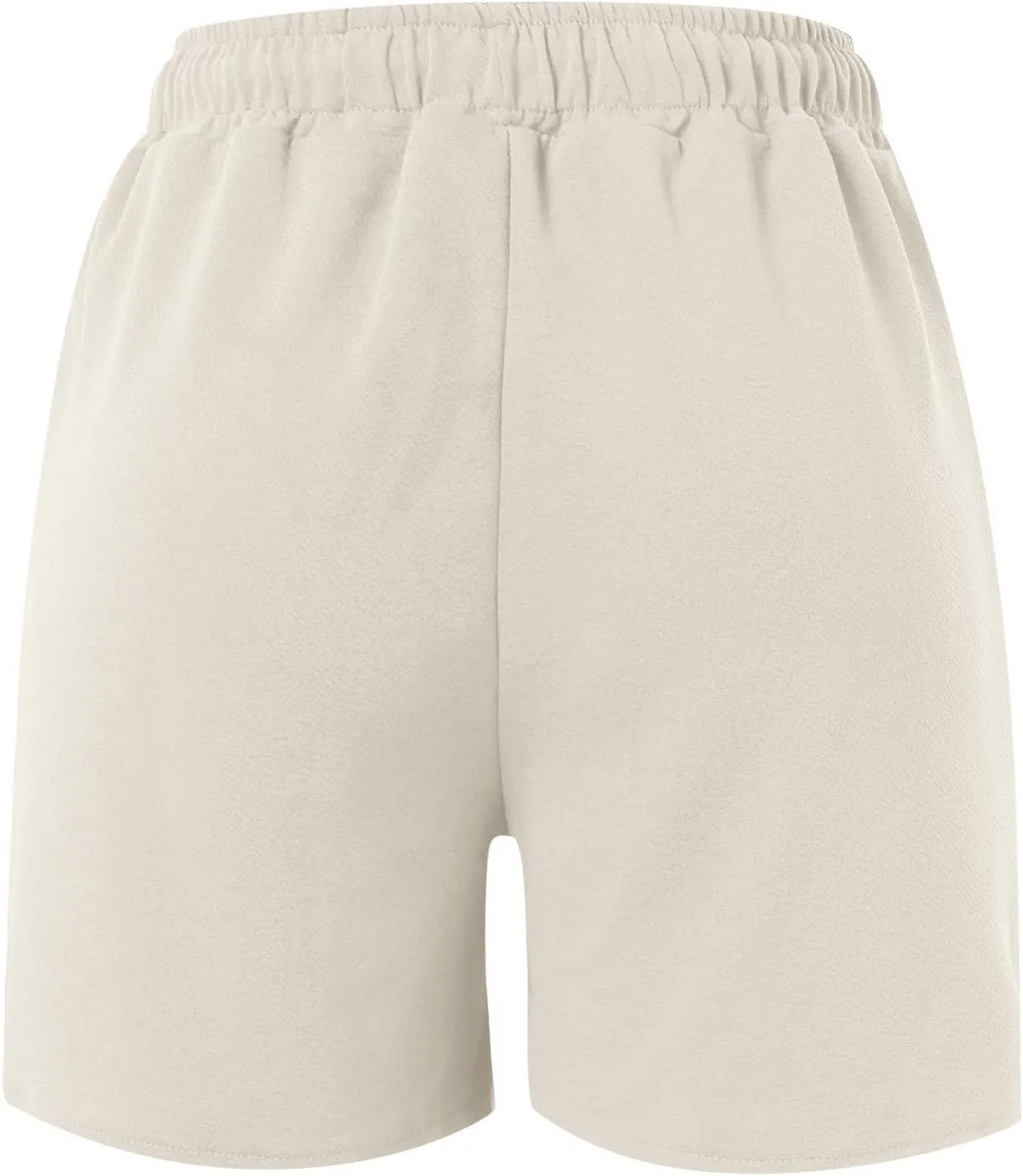 2024 Women Casual Shorts Loose Fitting Drawstring Comfy Elastic High Waist Shorts Summer Pull On Short Pants with Pockets