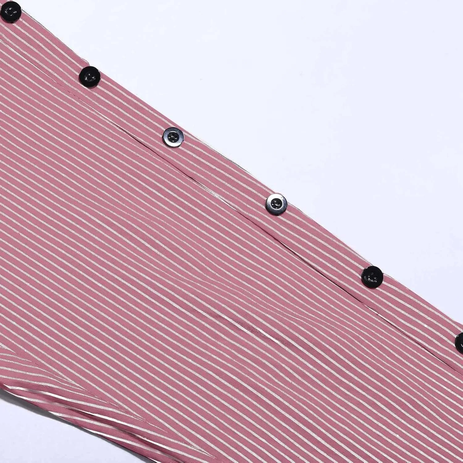 aihihe Linen Capri Pants for Women Casual Summer Striped Button Culottes Drawstring Cropped Pant Beach Travel Lounge Capris
