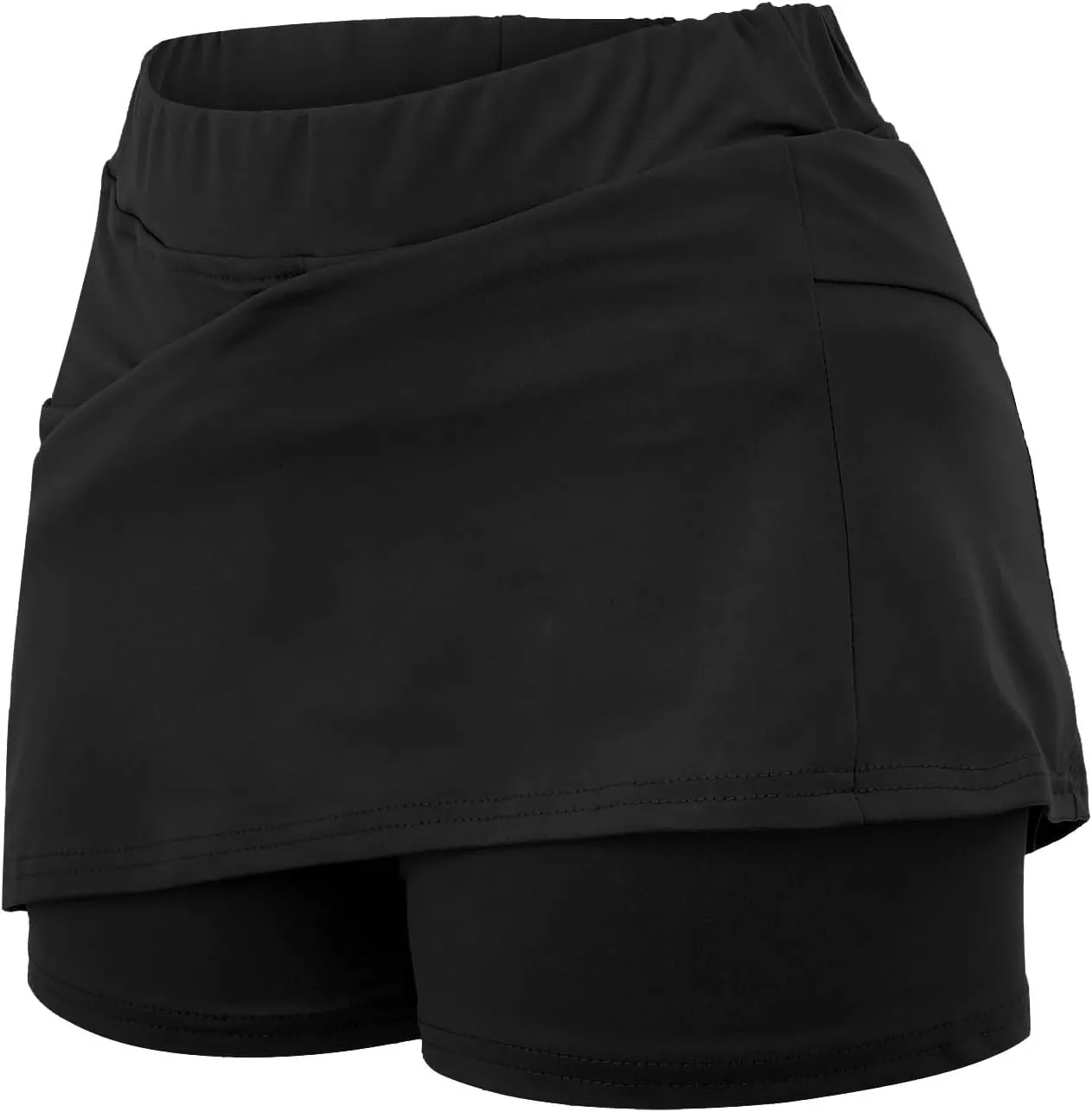 aihihe Skirts for Women Work Casual Long Skirts with Shorts for Women Trendy Summer Womens Shorts Casual Plus Size
