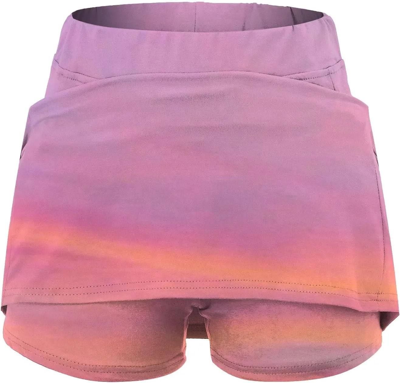 AMDBEL Athletic Yoga Culottes for Women Solid Color Elastic Shorts Summer Lightweight High Waist Skinny Joggers Skirt 2024