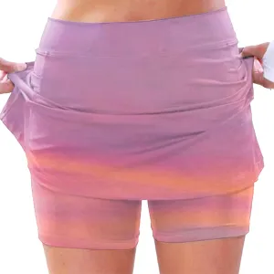 AMDBEL Athletic Yoga Culottes for Women Solid Color Elastic Shorts Summer Lightweight High Waist Skinny Joggers Skirt 2024