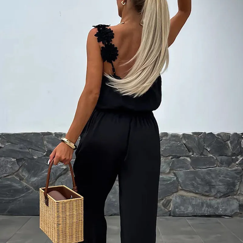 Anselma - Sleeveless Wide-Leg Jumpsuit for Effortless Style