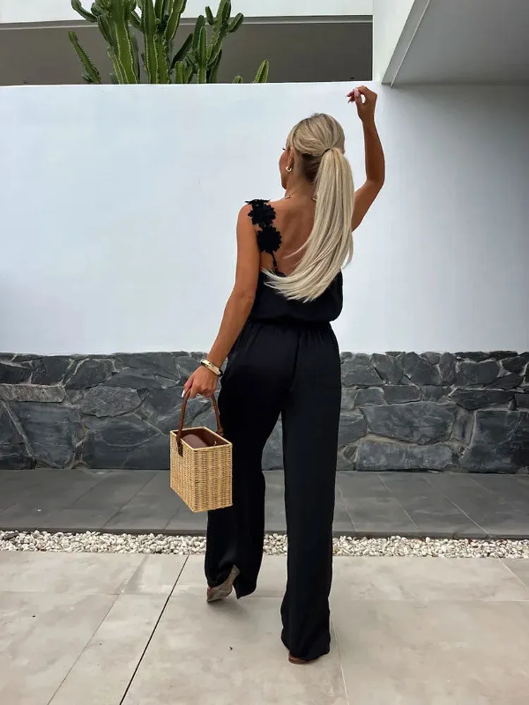 Anselma - Sleeveless Wide-Leg Jumpsuit for Effortless Style