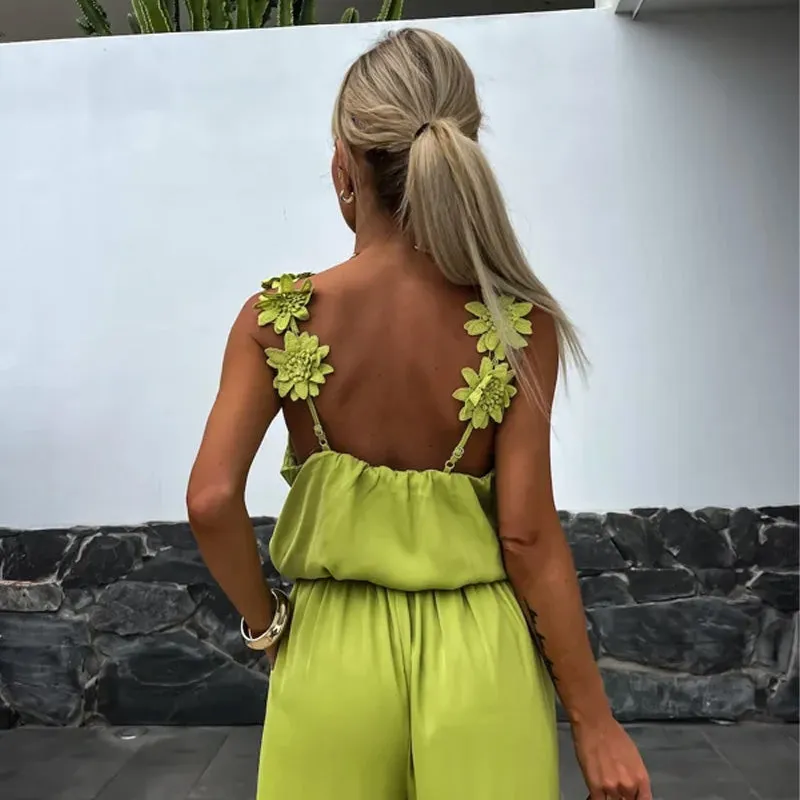 Anselma - Sleeveless Wide-Leg Jumpsuit for Effortless Style