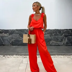 Anselma - Sleeveless Wide-Leg Jumpsuit for Effortless Style
