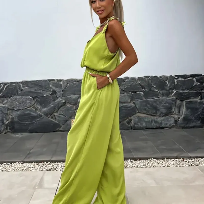 Anselma - Sleeveless Wide-Leg Jumpsuit for Effortless Style