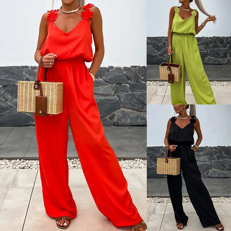 Anselma - Sleeveless Wide-Leg Jumpsuit for Effortless Style