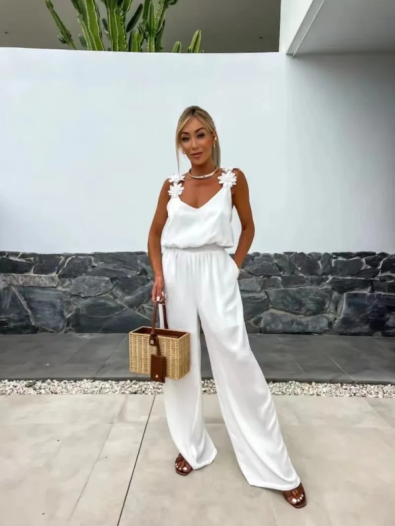 Anselma - Sleeveless Wide-Leg Jumpsuit for Effortless Style