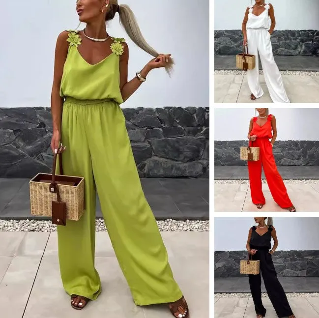 Anselma - Sleeveless Wide-Leg Jumpsuit for Effortless Style