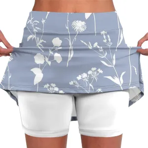 Athletic Skorts for Women with Pockets Lightweight Elastic Yoga Culottes High Waist Skinny Tennis Skirt Golf Skorts