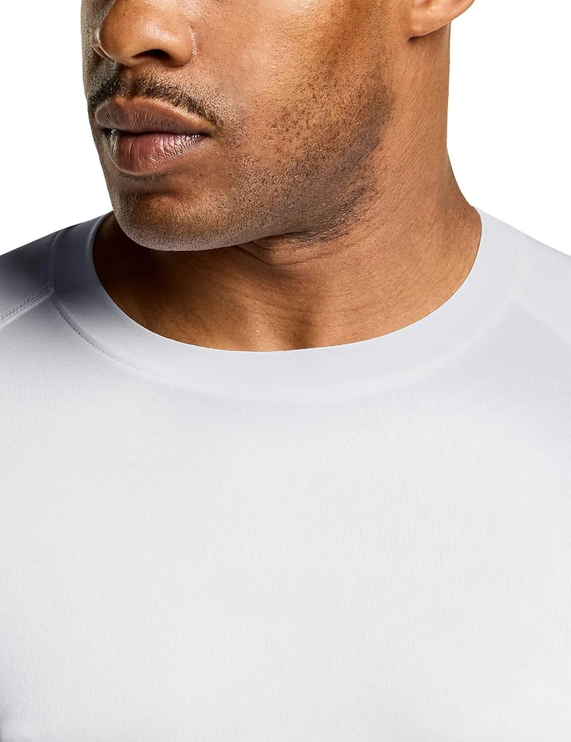 ATHLIO Men's Cool Dry Short Sleeve Compression Shirts, Sports Baselayer T-Shirts Tops, Athletic Workout Shirt