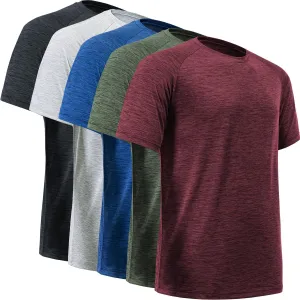 BALENNZ Workout Shirts for Men, Moisture Wicking Quick Dry Active Athletic Men's Gym Performance T Shirts