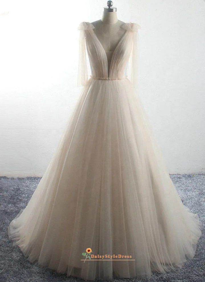 Ball Gown Cream Wedding Dress