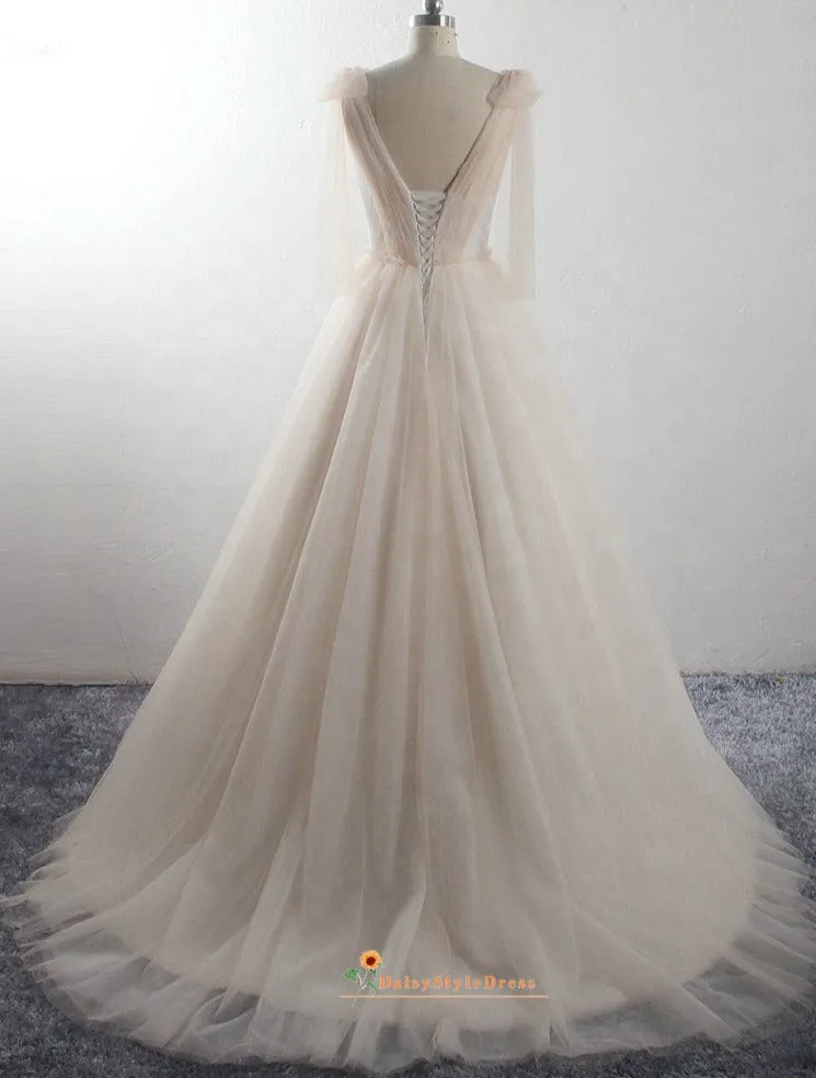 Ball Gown Cream Wedding Dress