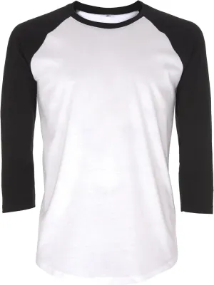 Baseball Tee T Shirts for Women | Raglan Jersey 3/4 Long Sleeve | Organic Cotton