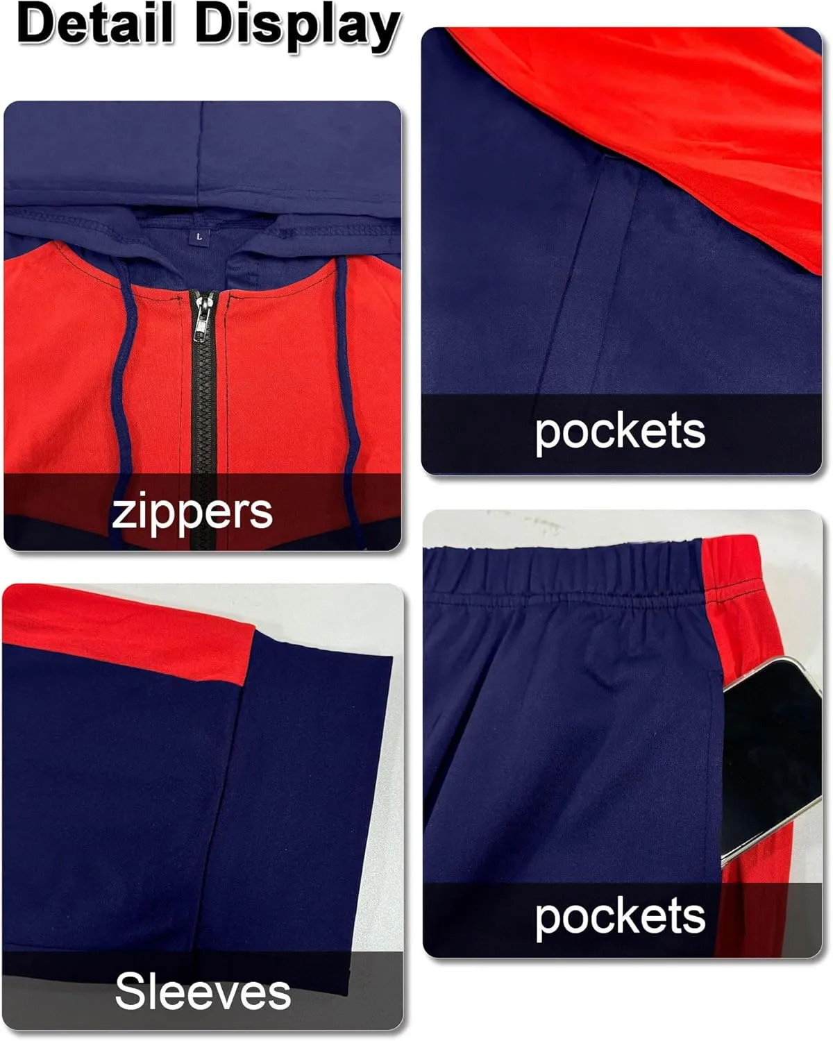 Bealin Women's Jogging Sets 80s 90s Two Piece Outfits Sweatsuit Long Sleeve Zip Tops and Sweatpants Workout Tracksuit Sets