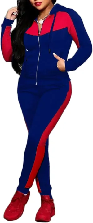 Bealin Women's Jogging Sets 80s 90s Two Piece Outfits Sweatsuit Long Sleeve Zip Tops and Sweatpants Workout Tracksuit Sets