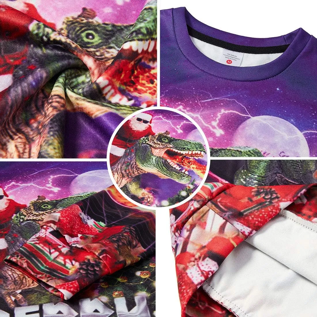 BFUSTYLE Boy Girl Ugly Christmas Sweatshirt Kids Fleece Cool Xmas Pullover 4-16 Years