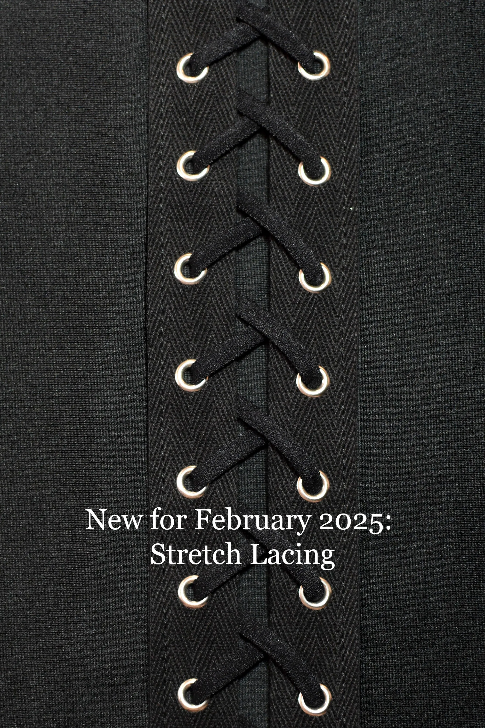 Black Nylon Spandex Back Lace-Up Leggings