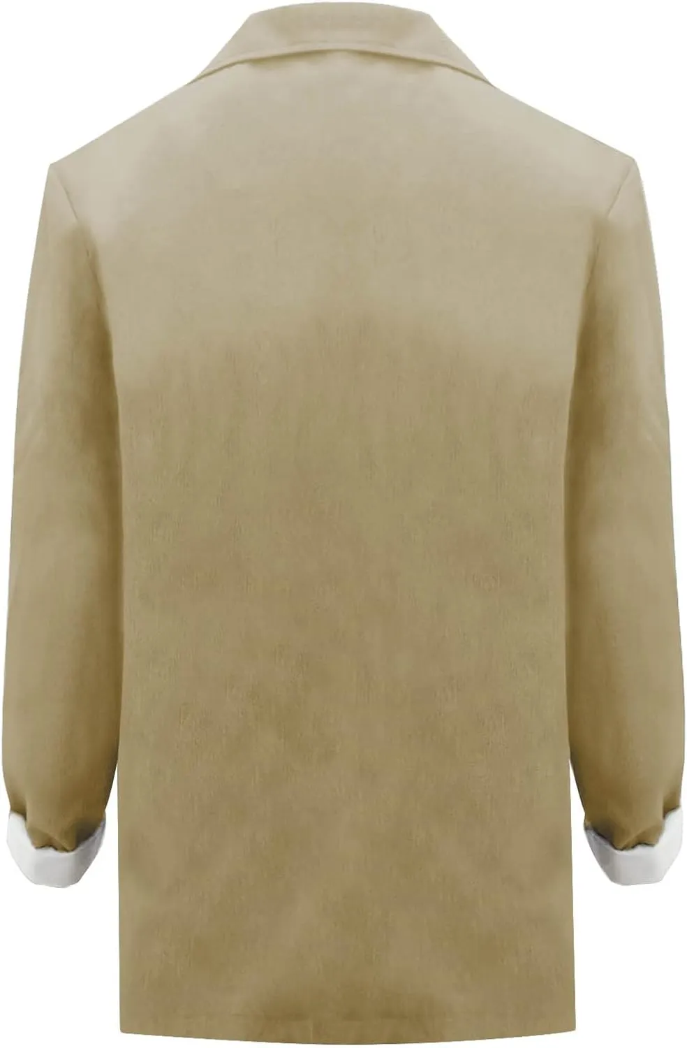 Blazer Jacket for Women Long Sleeve Stretchy Work Office Blazers Open Front Lapel Button Suit Jackets with Pockets