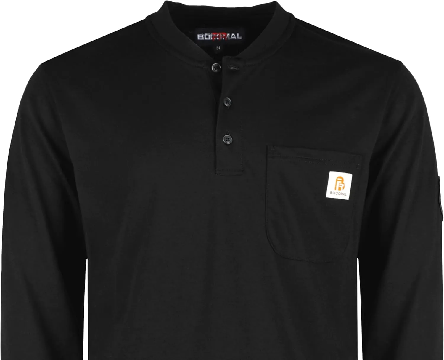 BOCOMAL FR Shirts Flame Resistant Shirt 5.5oz 100% Cotton Light Weight CAT2 Fire Retardant Henley Shirts