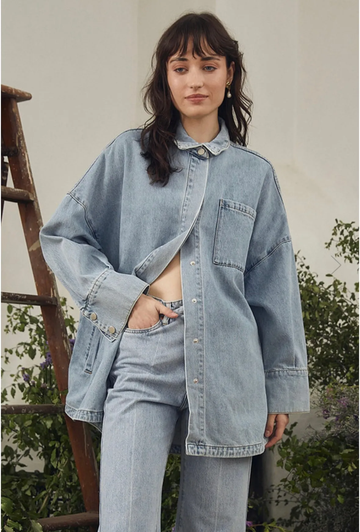 Bohemian Traders Flare Jean Ice Blue