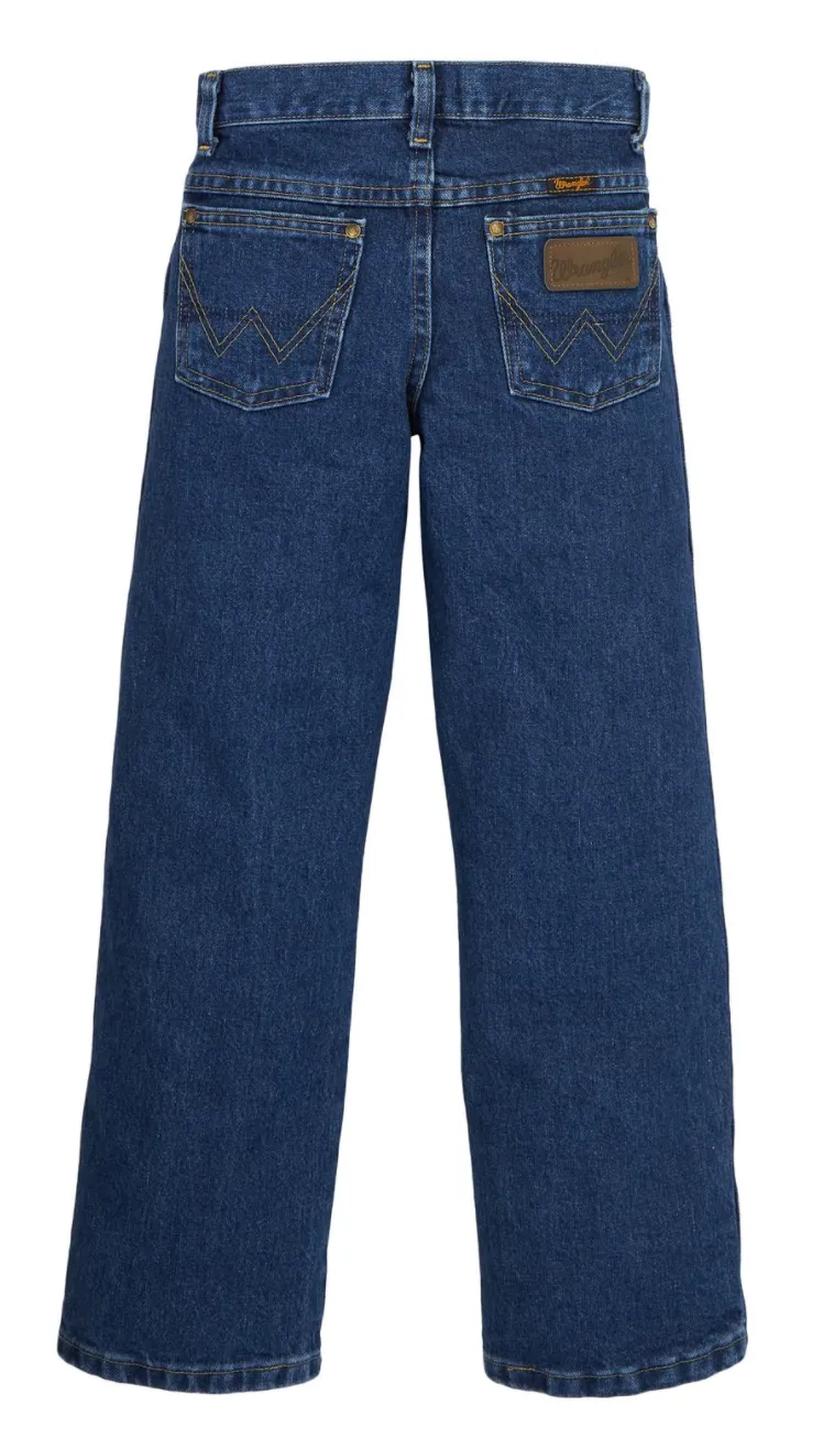 Boy's Wrangler 13BGSHD George Strait Heavyweight Stone Denim Cowboy Cut® Collection Original Fit Jeans (8-16)