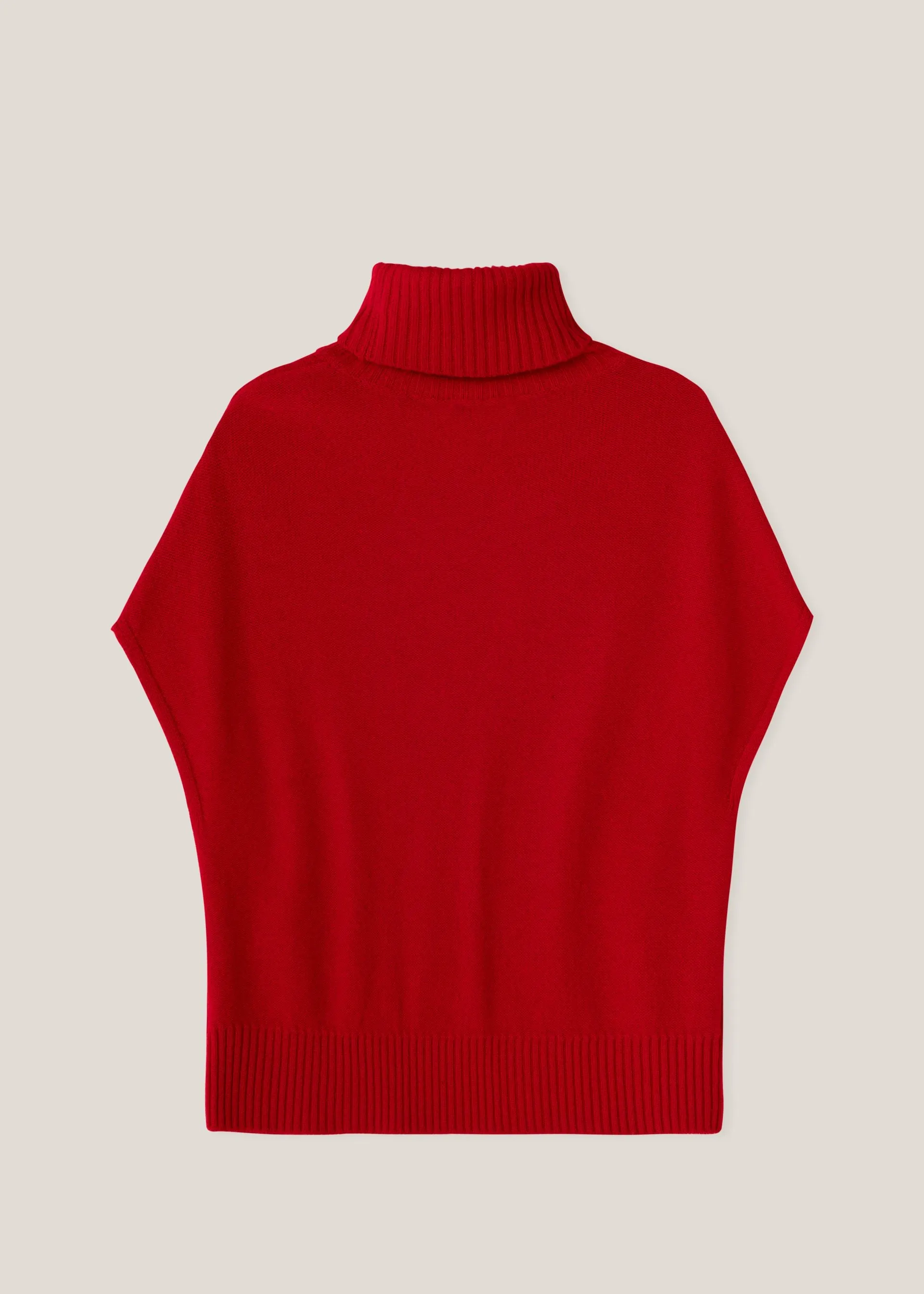 Cable-knit Turtleneck Vest
