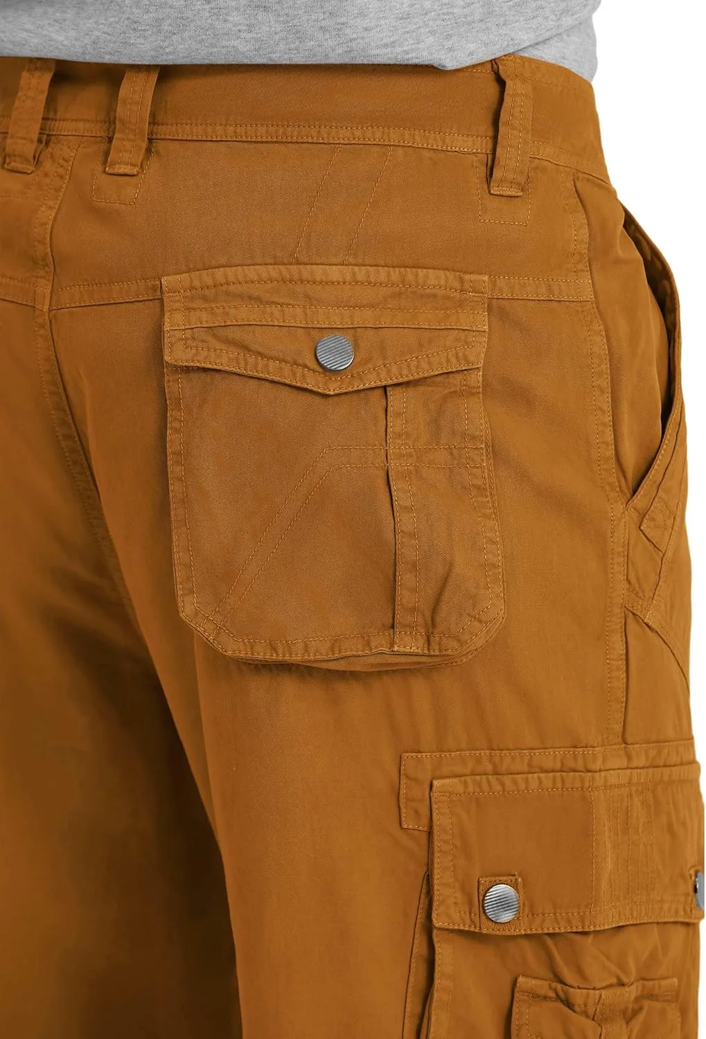 Cargo Shorts for Men Multi Pockets Mens Shorts Twill Below Knee 13 Inches Cotton Relaxed Fit Hiking Outdoor Work