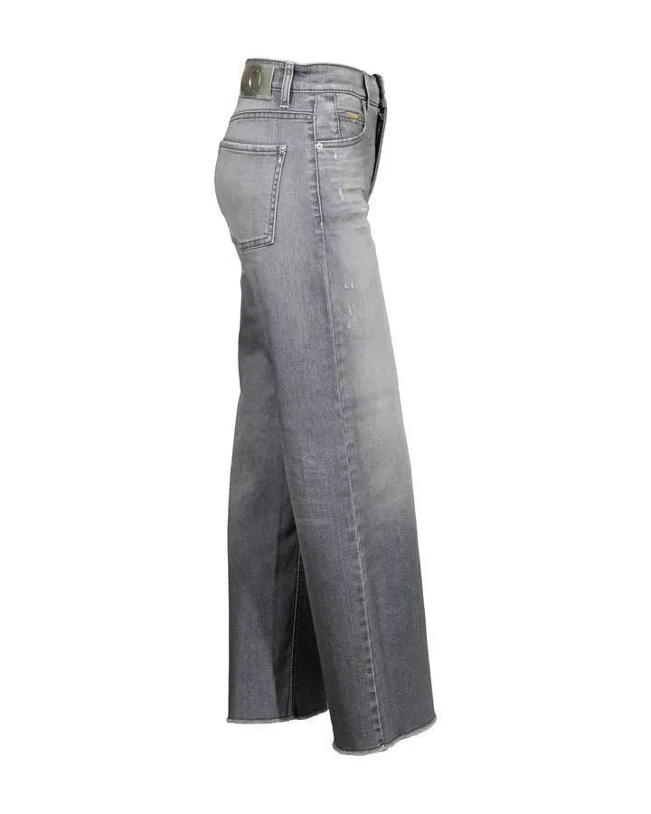 Celia Wide Leg Raw Hem Jeans