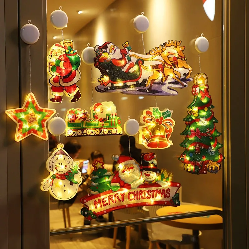 Christmas Presale - Get Surprise Offer-Christmas Window Hanging Lights