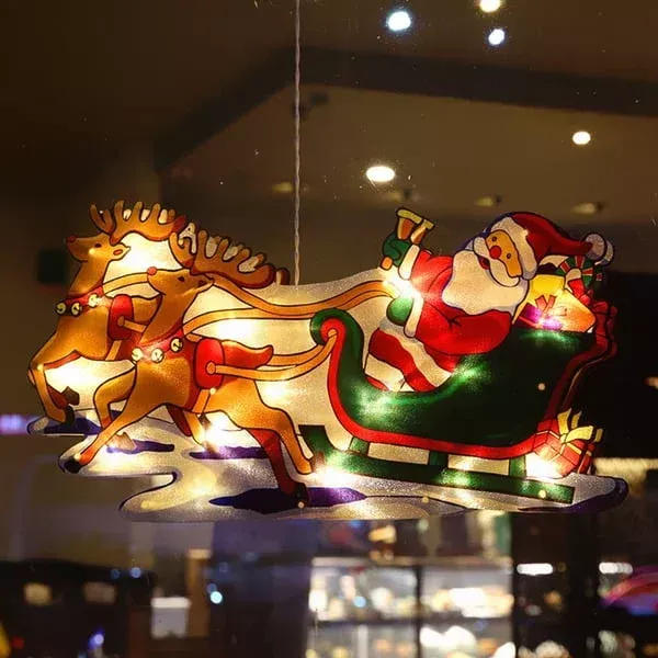 Christmas Presale - Get Surprise Offer-Christmas Window Hanging Lights