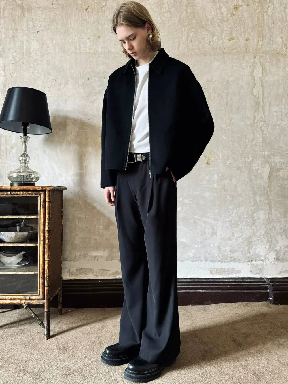 Classic Collar Black Jacket
