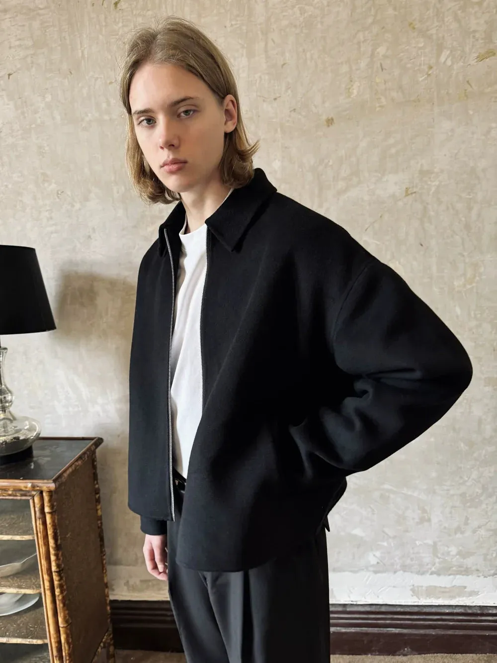 Classic Collar Black Jacket