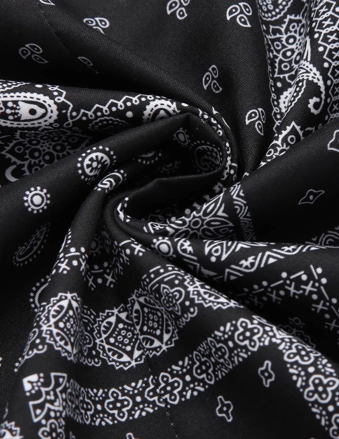 COOFANDY Mens Paisley Printed Shirts Casual Long Sleeve Button Down Shirts Floral Dress Shirt with Pockets