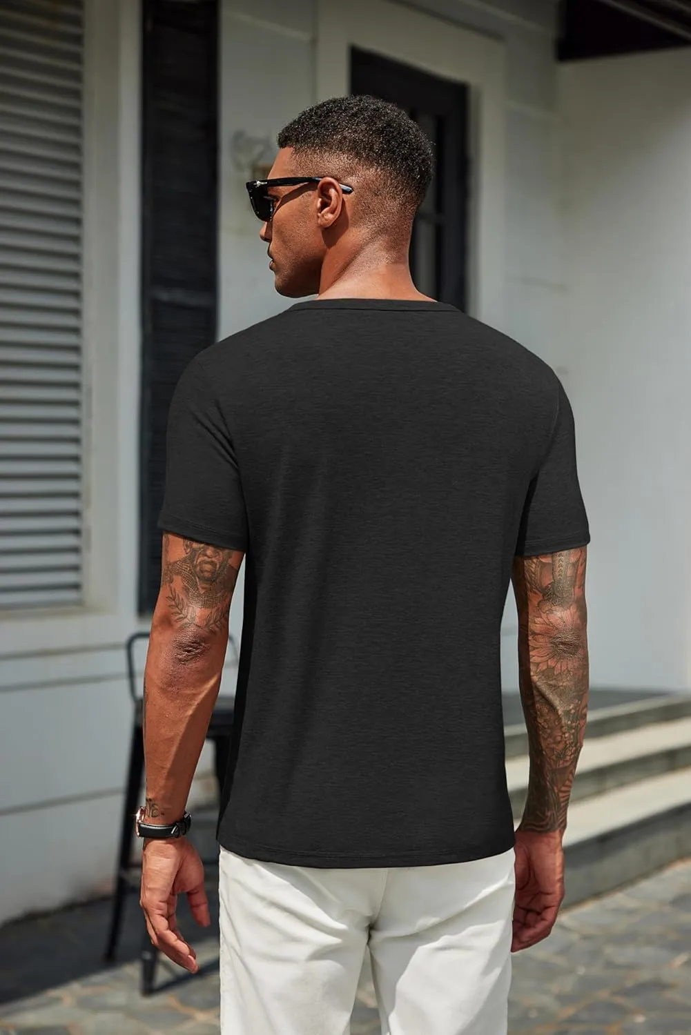COOFANDY Men's T Shirts Short Sleeve Soft Crew Neck Lightweight Tee Shirts Casual Summer Basic Tops