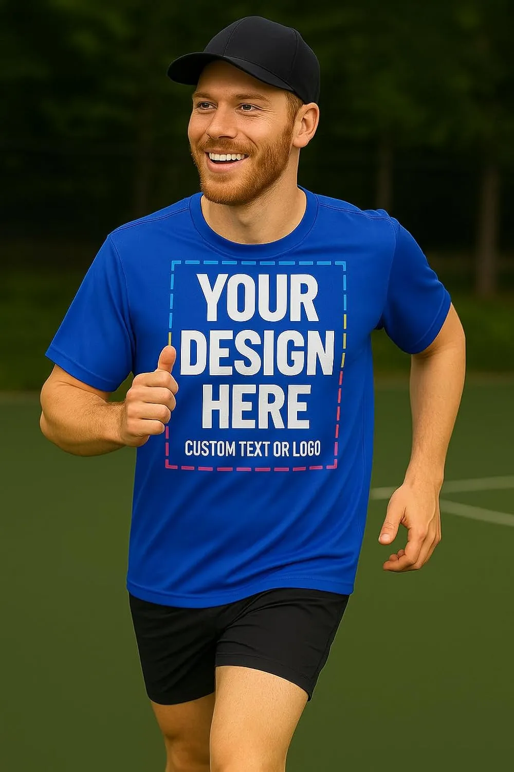 Custom Shirts - Dry Fit Moisture-Wicking Short Sleeve Performance T-Shirts for Gym, Work, or Sports
