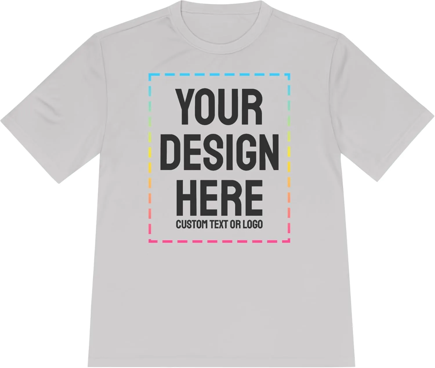Custom Shirts - Dry Fit Moisture-Wicking Short Sleeve Performance T-Shirts for Gym, Work, or Sports