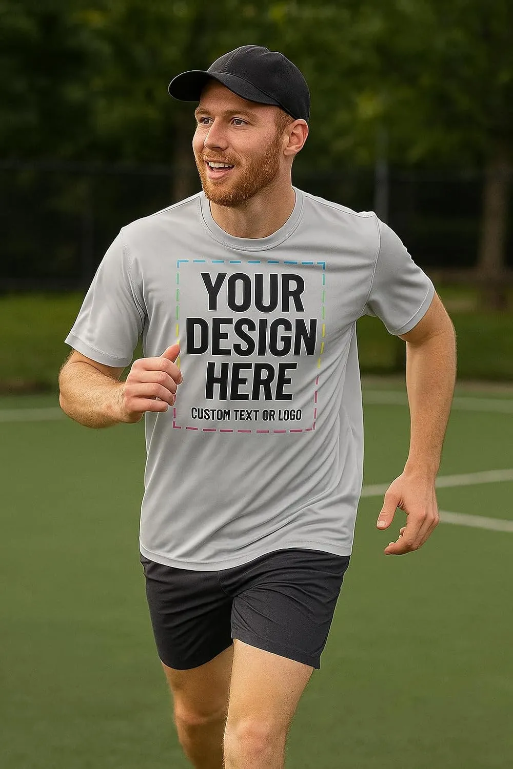 Custom Shirts - Dry Fit Moisture-Wicking Short Sleeve Performance T-Shirts for Gym, Work, or Sports