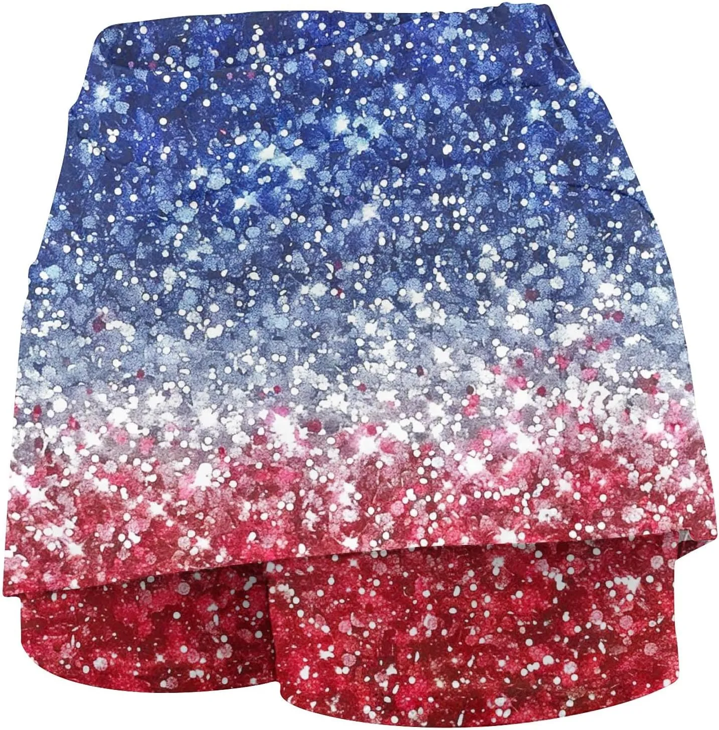 DDAPJ pyju 4th of July Tennis Skirt for Women High Waisted Athletic Skorts Running Workout Patriotic Skirts Skirted Shorts