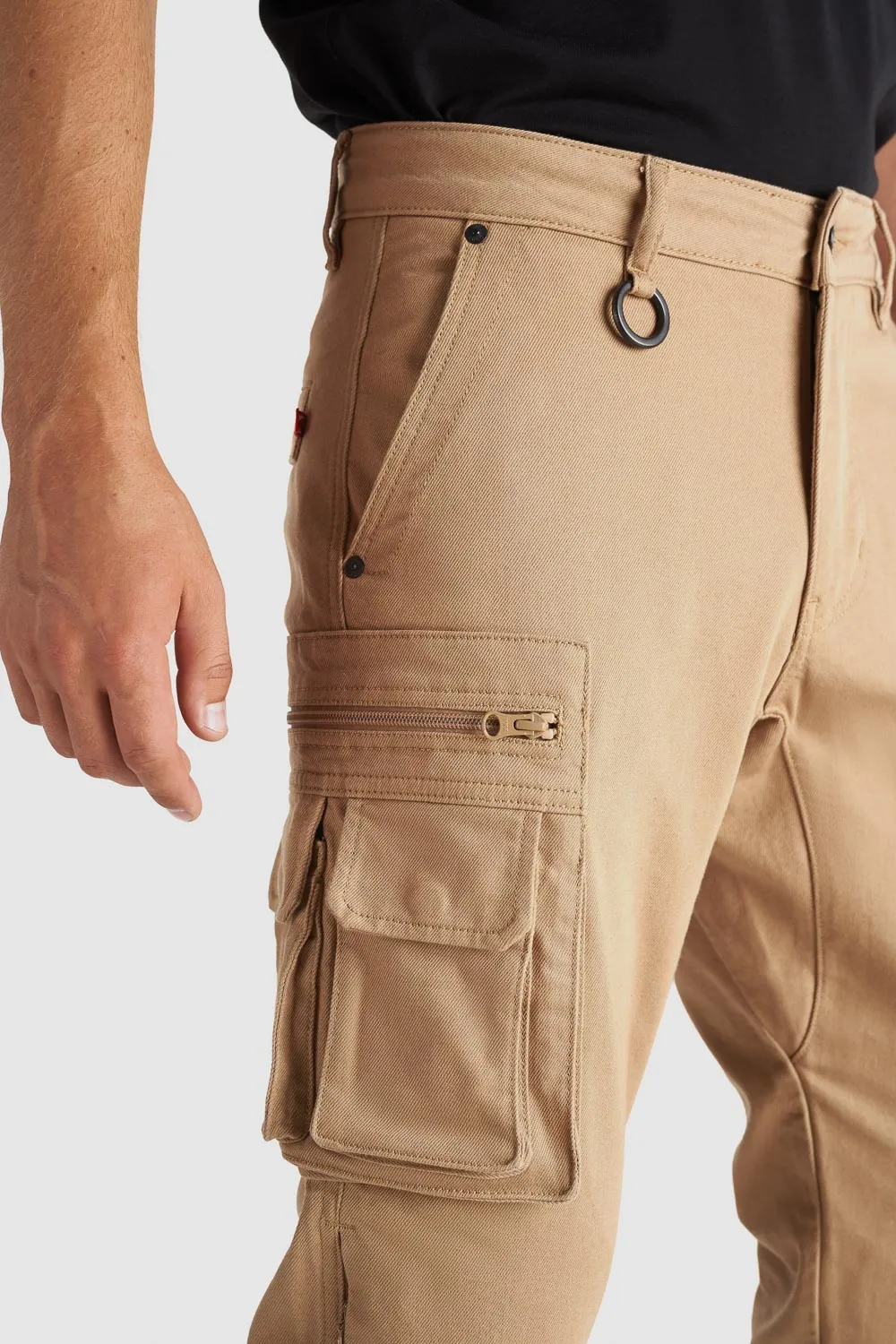 DESERT CARGO BEIGE –  Motorcycle Jeans for Men with Chino Style Cordura®