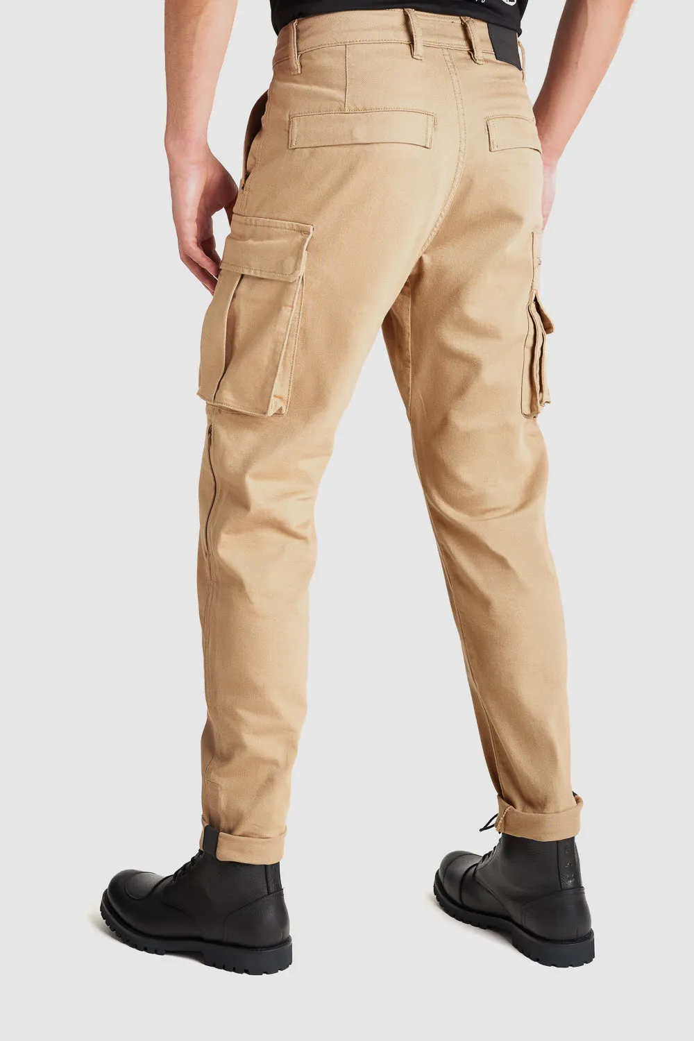 DESERT CARGO BEIGE –  Motorcycle Jeans for Men with Chino Style Cordura®