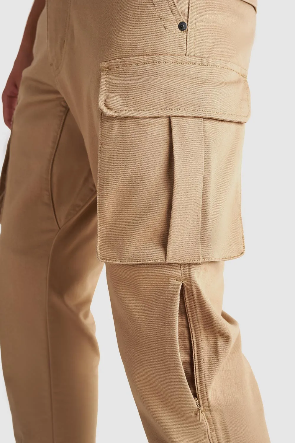 DESERT CARGO BEIGE –  Motorcycle Jeans for Men with Chino Style Cordura®