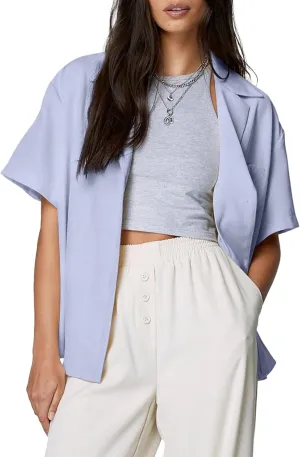 Dokotoo Blazers for Women Business Casual Short Sleeve Lightweight Button Pockets Notched Lapel Collar Work Office Jacket