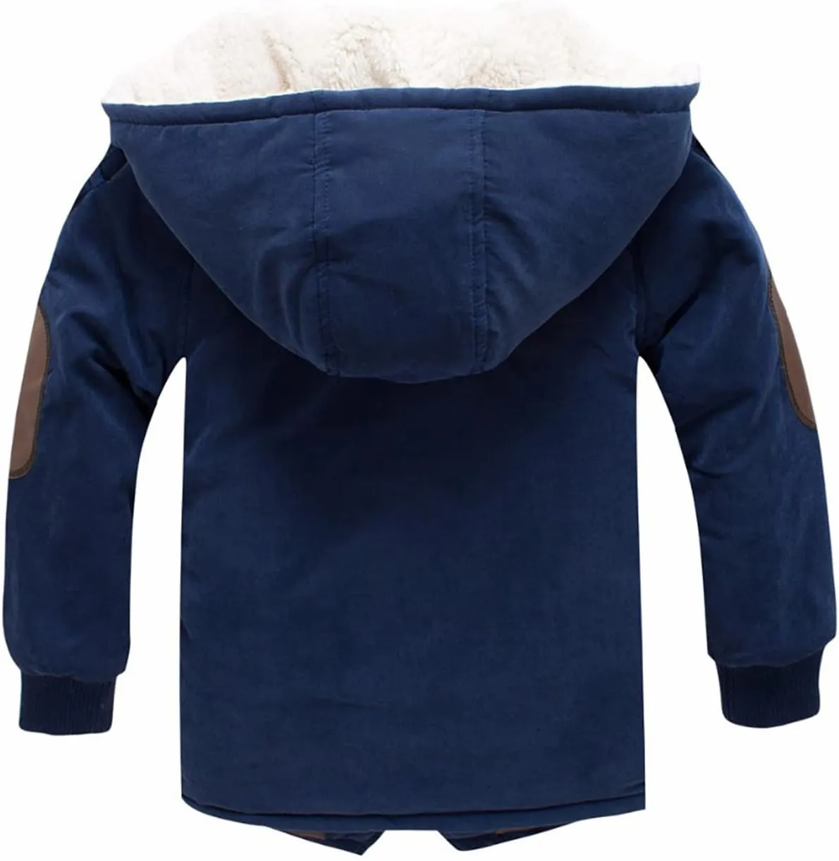 EISHOW Kids Boys Winter Fleece Down Jackets,1-10Y Children Warm Cotton-Padded Parka Jacket Thick Hooded Coat Zipper Outwear