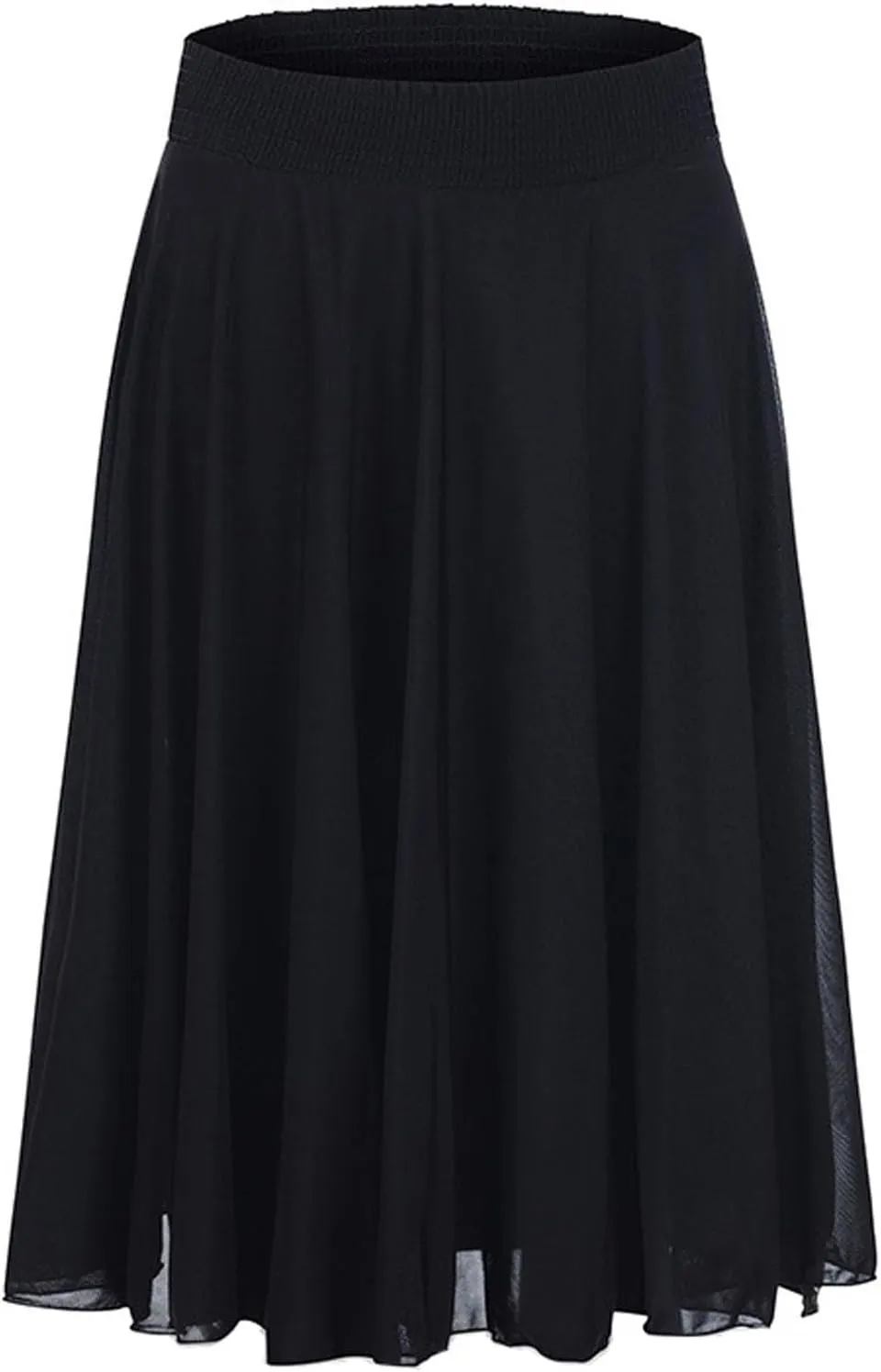 Elastic Waist Skirt for Women 2024 Casual Midi Length Floral Skirt Vacation Going Out Work Pleated Elegant Skirts