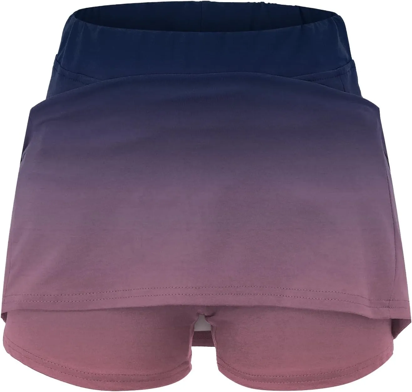 Elastic Yoga Skirt for Women Waist Culottes Short Skirts Skinny Pants Inner Shorts for Running Tummy Control High