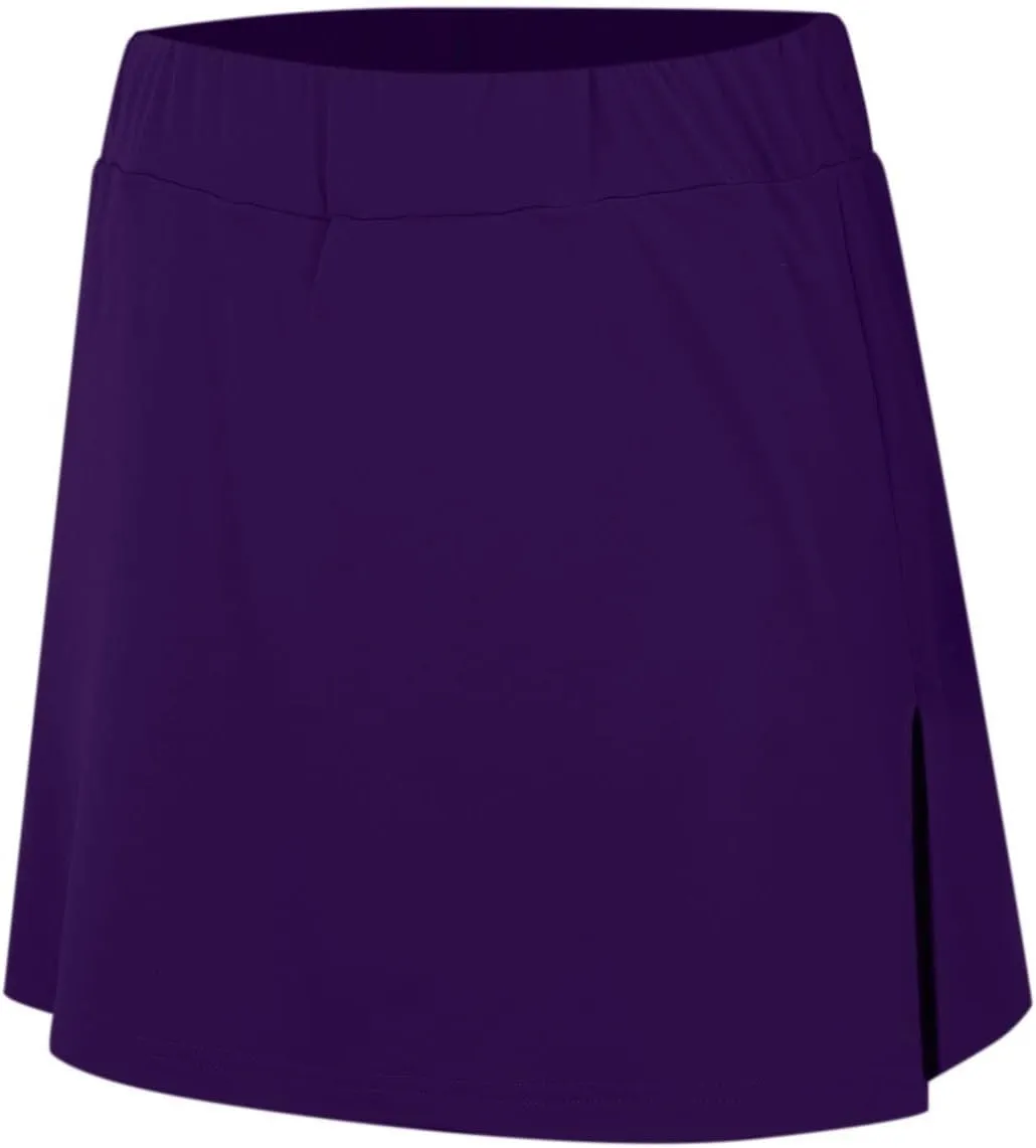 Elastic Yoga Skorts for Women Plus Size Tummy Control High Waisted Athletic Tennis Golf Culottes Pockets Shorts